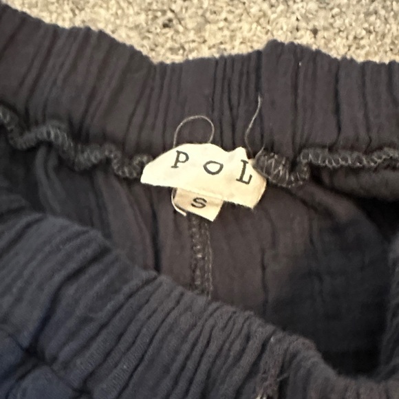 New POl Wide Leg Gauze Pants ~ Black Floral - Picture 10 of 13